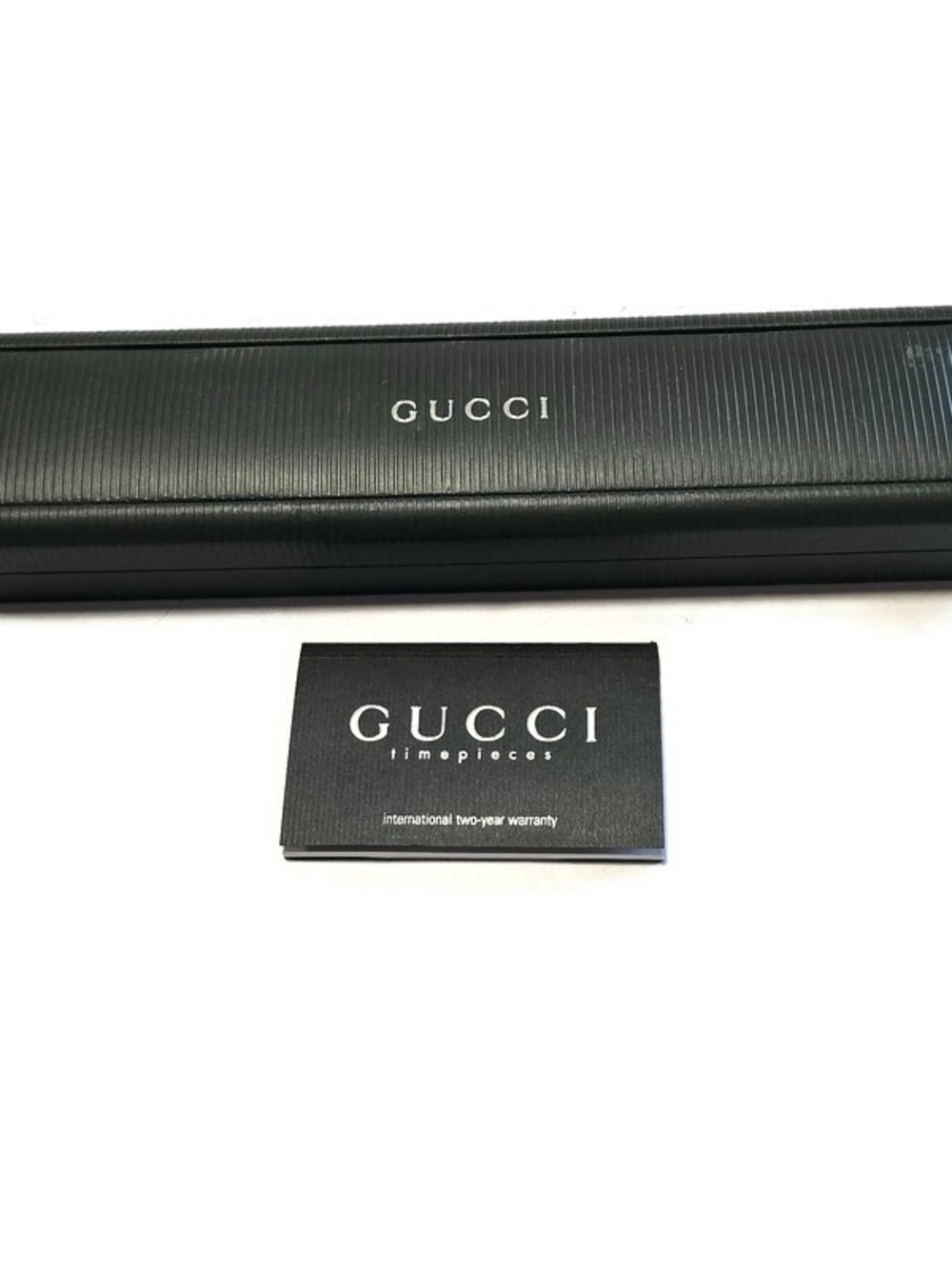 Gucci Vintage Long Black Watch Box Case 9.5” or Bracelet